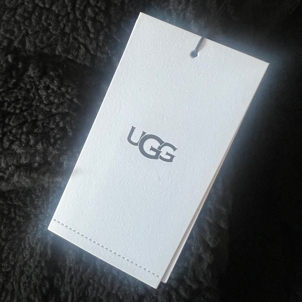 NWT UGG® Frankie Recycled Polyester Fleece Shirt Jacket L - Picture 10 of 16